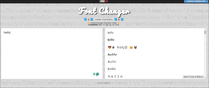 Font Changer on computer.