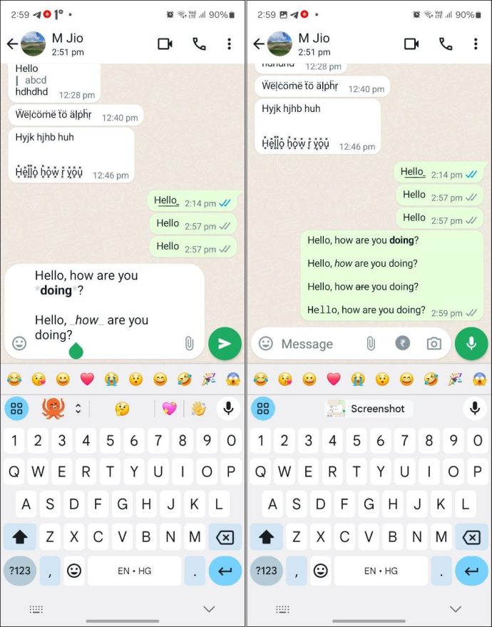 What's App Messages.