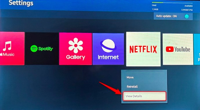 Netflix Settings Menu on Samsung TVs
