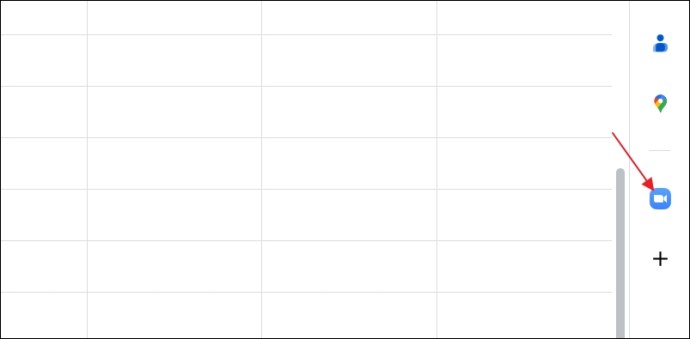Zoom icon in the Google Calendar