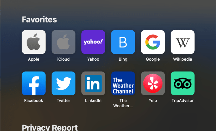 Clicking Safari in the menu bar on MacOS