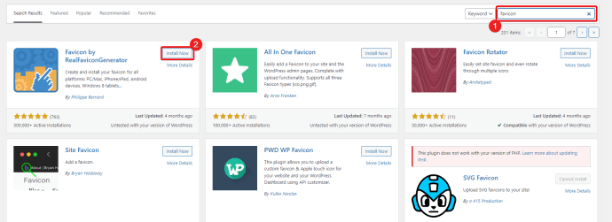 Install Favicon on WordPress