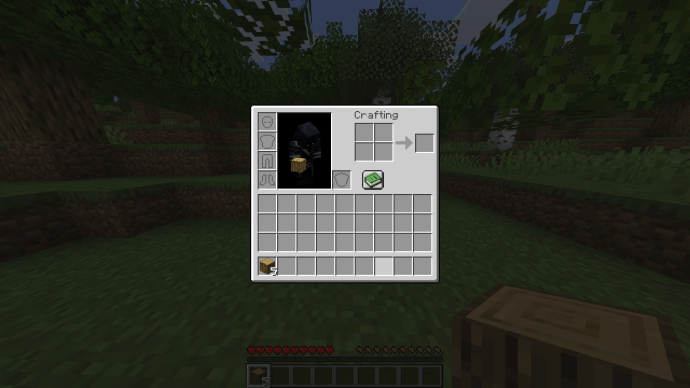 Opening the Inventory in Minecraft