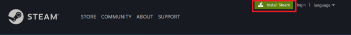 Steam Website - Install Steam