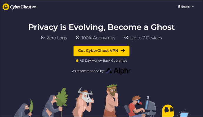 CyberGhost Landing Page