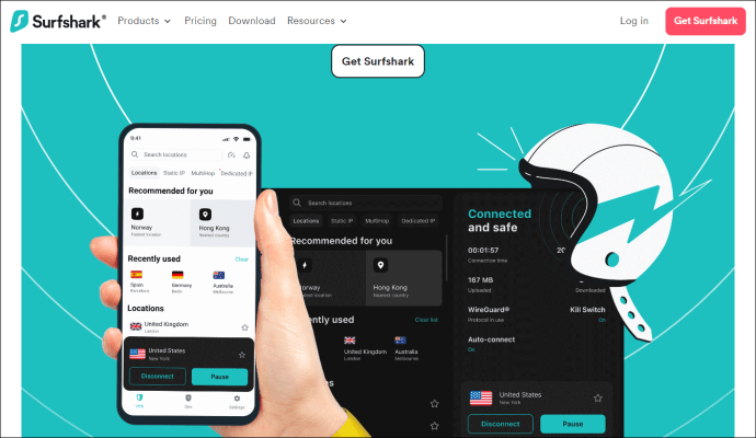 Surfshark Landing Page